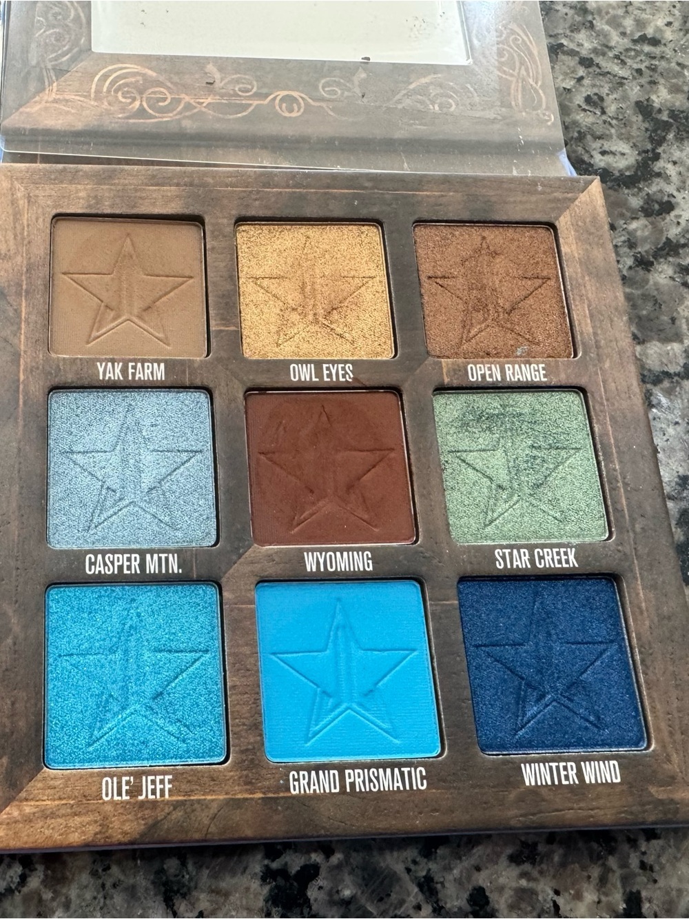 Jeffree Star mini star ranch eyeshadow palette used but ok condition